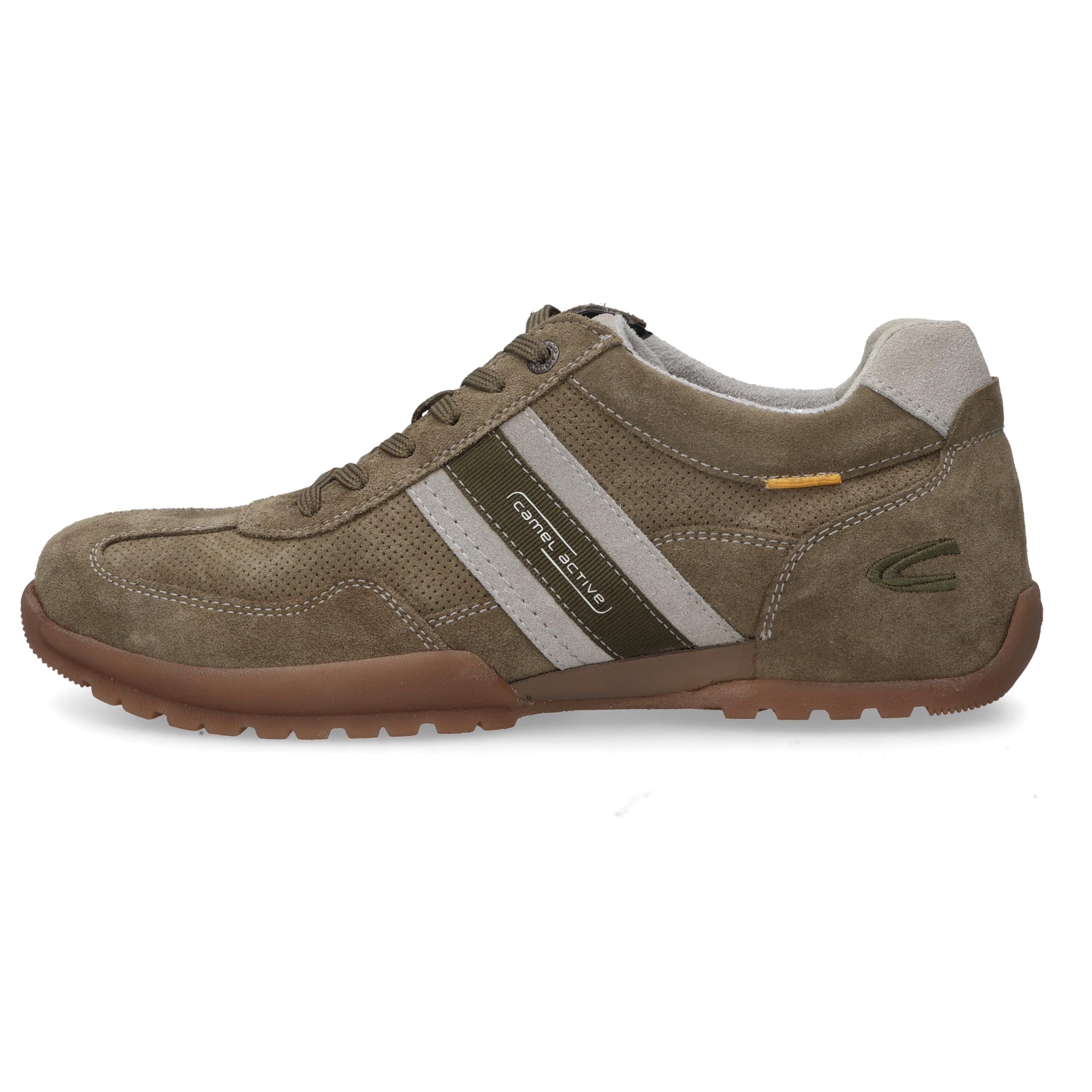 camel active Herren Sneaker aus Spaltleder mit Mikrofaserelementen