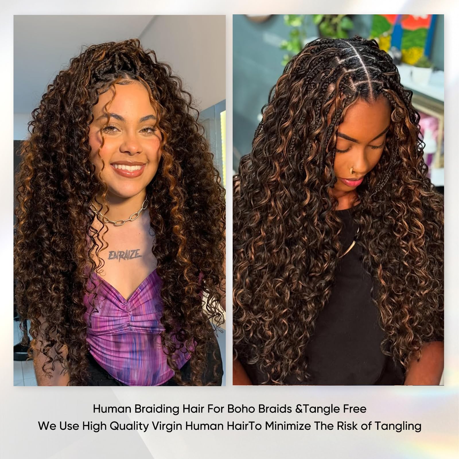 Amazon.com : Human Braiding Hair 18 Inch 100g 4/30 Deep Wave 