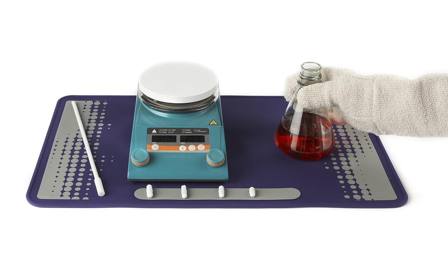 Heathrow Scientific Silicone Lab Mat, Large, Resuable, Purple/Grey,