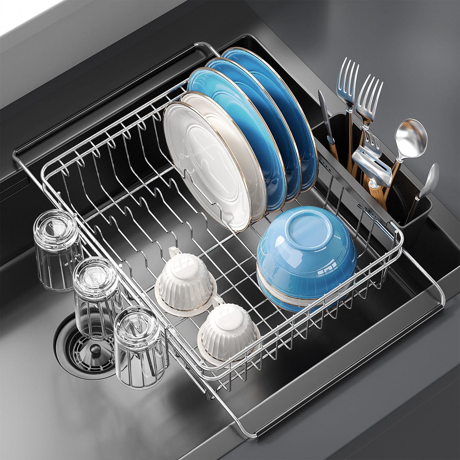 Photo 1 of Delamu Over Sink Dish Drying Rack