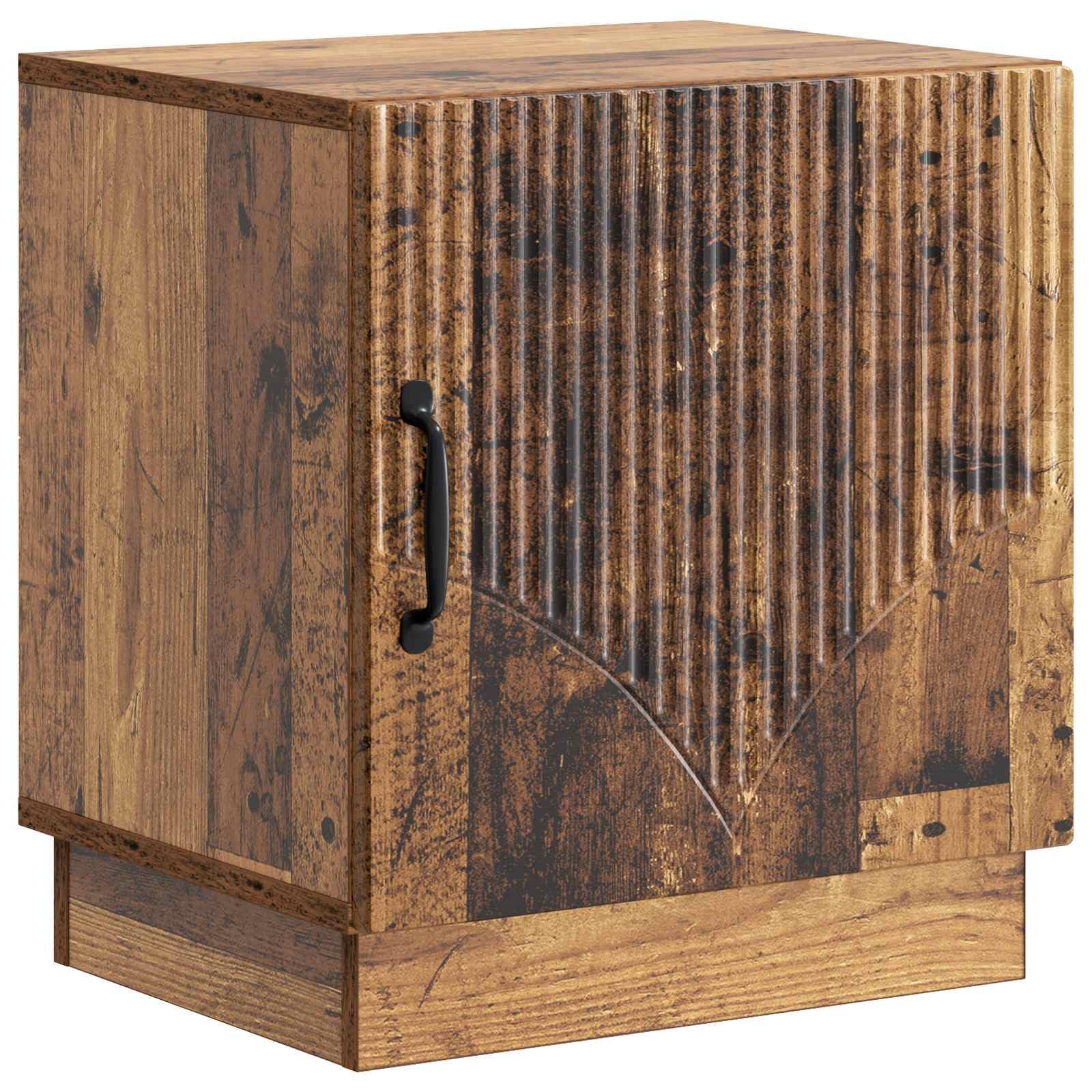 Table de chevet bois ancien pour ranger vos affaires et vider l'espace