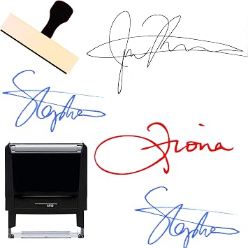 Your Signature Custom Name Signature Stamp Self-Inking 1 or 2 Line Stamper with Personalized Script Calligraphy Thank You Handmade Stamp Modern