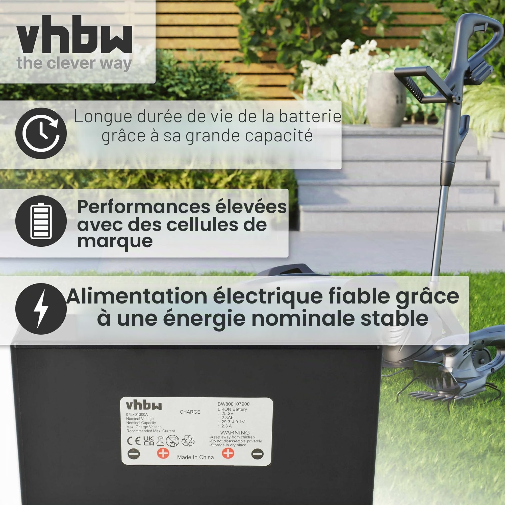 vhbw Batterie Compatible avec Stiga Autoclip 125