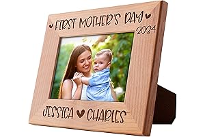 Personalized First Mother's Day Picture Frame | Cherish Mom's Journey with Names & Date