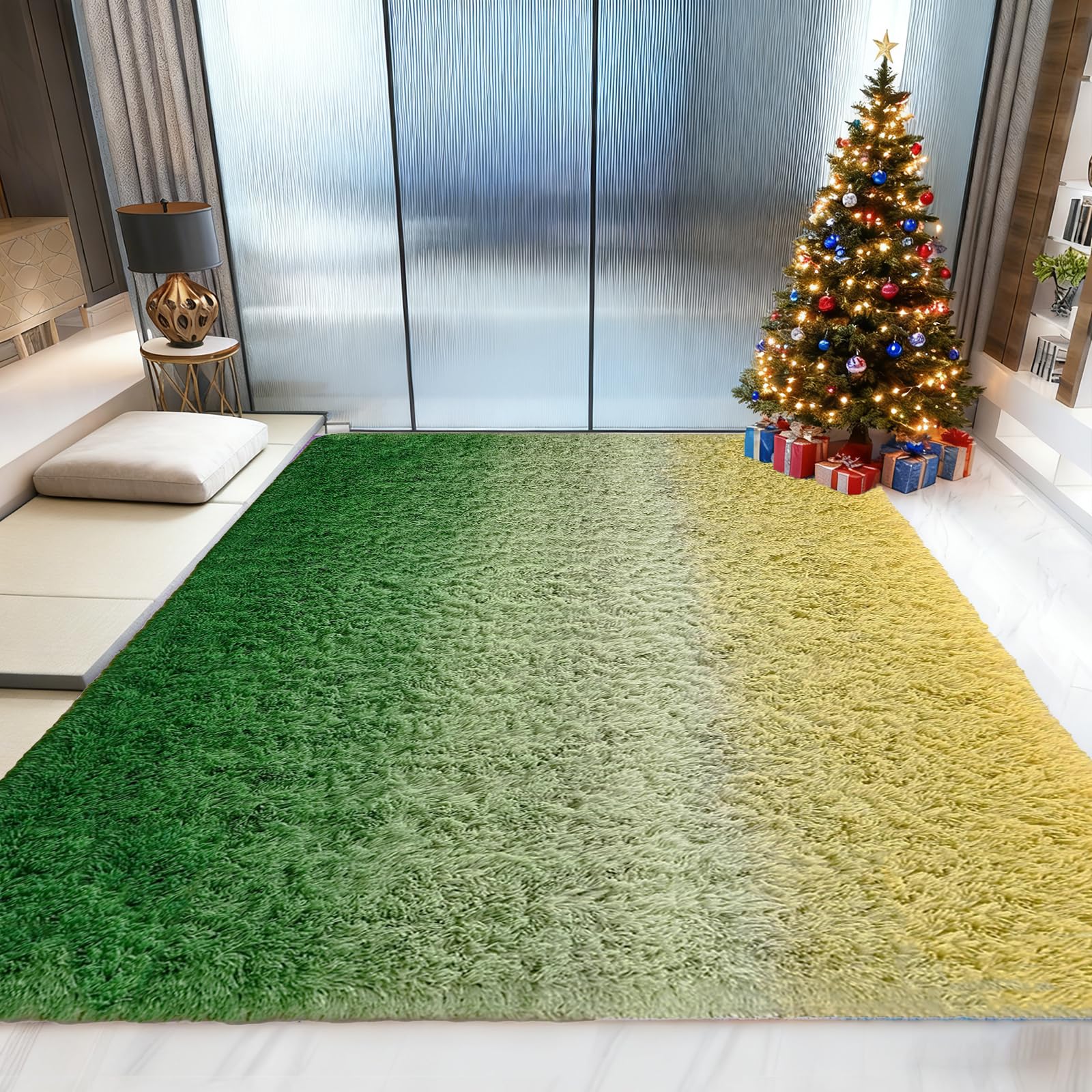 Tapis Shaggy doux et moelleux pour créer un coin lecture cocooning dans la chambre