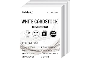 Premium Quality 8.5 x 11 White Card Stock Paper