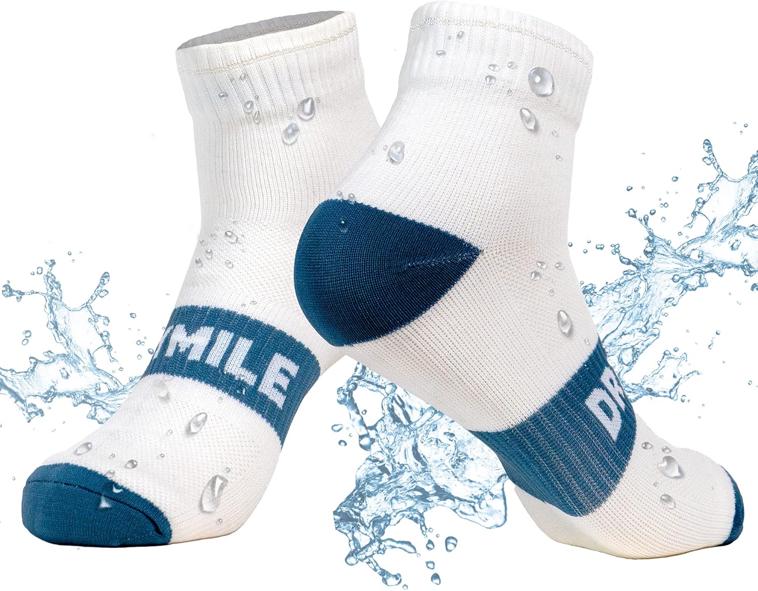 DRYMILE Active Waterproof Socks, Breathable, Cushioned, Running, Hiking, For Outdoor Activities in Cool Wet Weather – Ankle