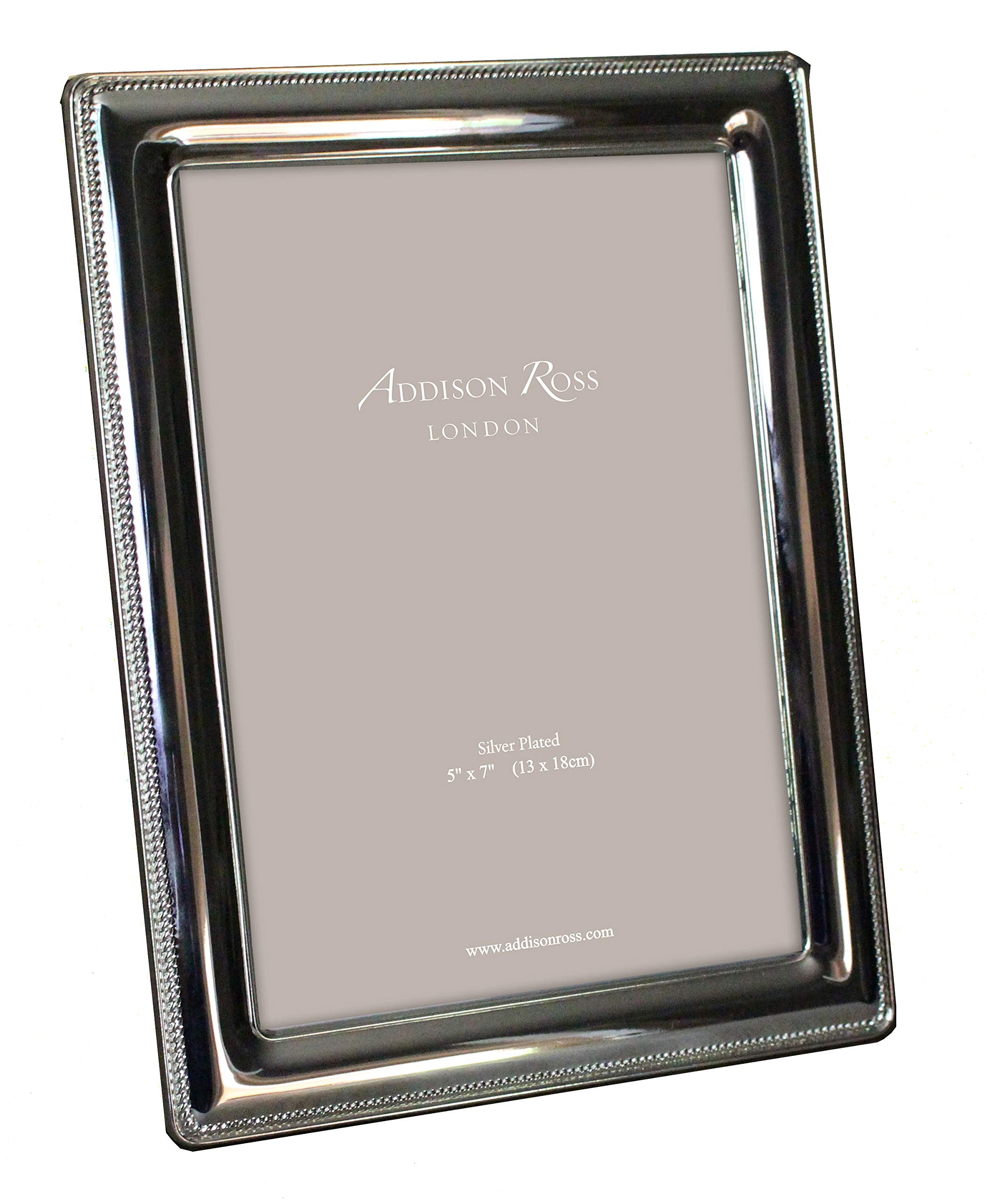 Addison Ross Windsor Photo Frame 4x6cm - Portrait or Landscape Display - Ideal Picture Frames for Gifting - Gift for Weddings, Birthday, Anniversary - Modern Design - Silver - 5mm