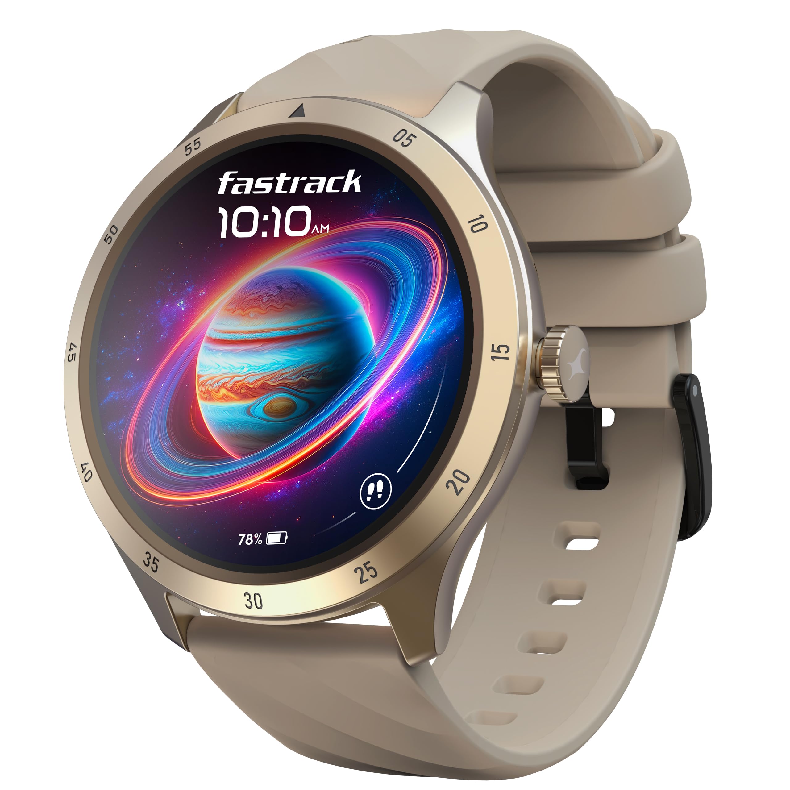 Fastrack Jupitor R2 Smart Watch, 1.38” TFT Display, 240 * 240 Pixel Resolution, SingleSync BT Calling, AI Voice Assistant, 100+ Sports Modes & Smartwatch Faces,Upto 5 Day Battery, IP68 (Beige)-picture-22