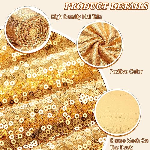 Miniatura 4 de Shimeyao The Yard, tela de lentejuelas de 24 pies y 8 yardas, tela con purpurina para coser disfraces y ropa, telón de fondo de boda, mantel de