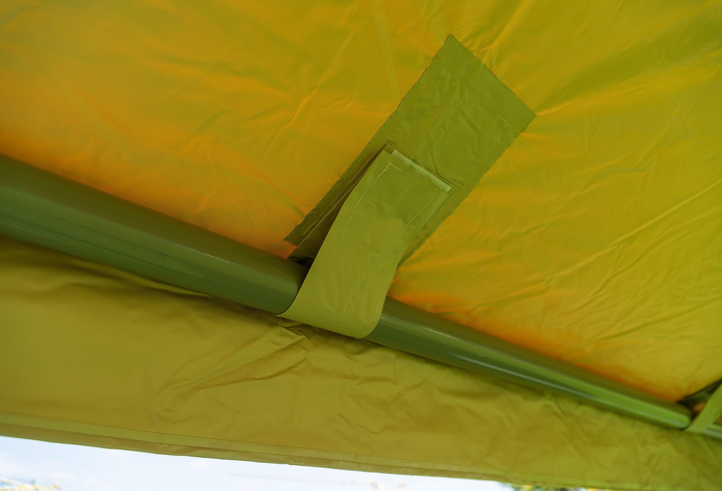 Stabilezelte Pavillon 3x3 Meter Sahara 400g/m² Premium PVC BRAUN