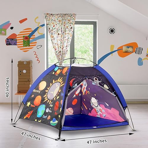 Miniatura 2 de Tienda de campaña para niños, casa de juegos Lucky castle para niños y niñas, tienda de campaña con cúpula fácil y divertida tienda de campaña para