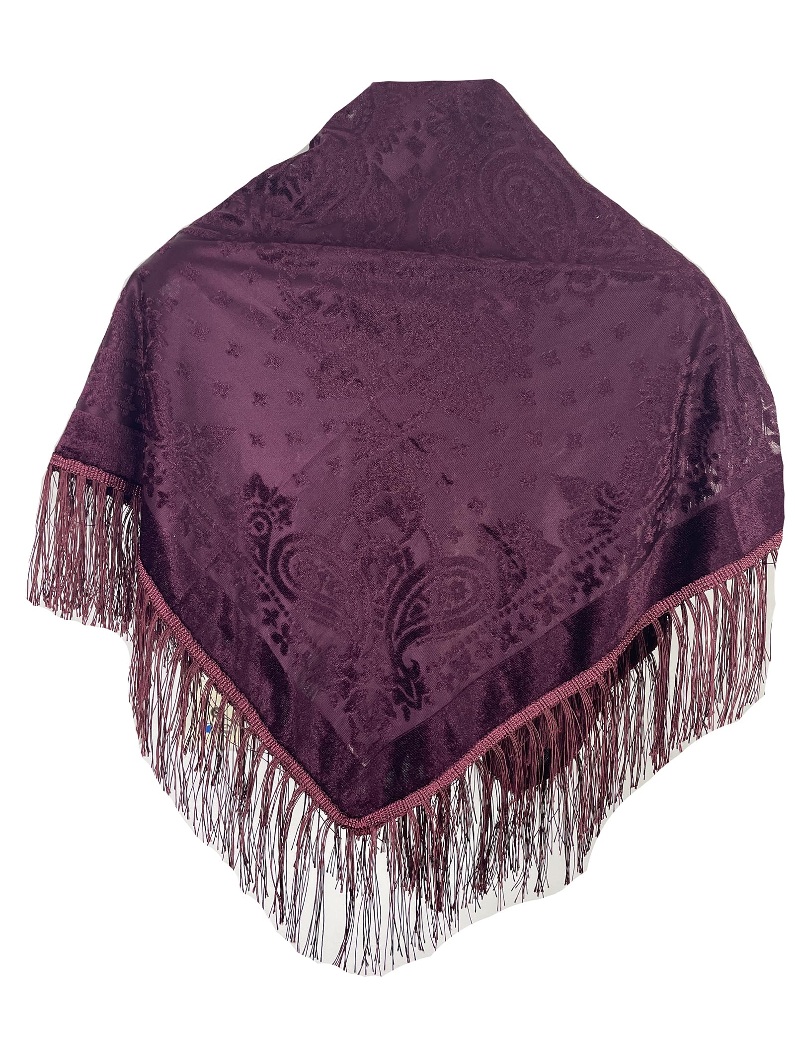 Peacock Velvet Shawl with Fringe Beaded Shawl for Women Peacock scarf Handmade Beading Indian Wraps for wome Tassel