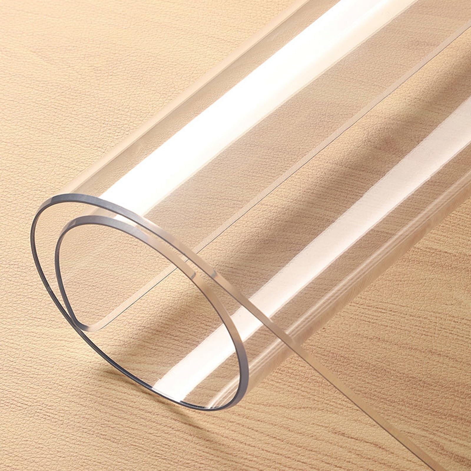 Sottomano da scrivania Trasparente 80x40cm Tovaglia PVC Trasparente Impermeabile, Antiscivolo, Copritavolo Trasparente con Bordi Rotondi, per Ufficio, casa, Scuola(140cm*180cm)