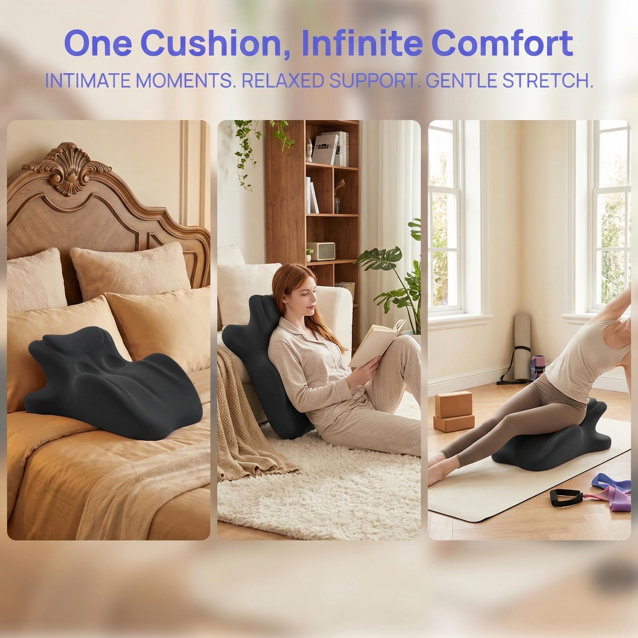 Sweet Paar süßes Kissen Keil Kissen, Paare Intimität Gedächtnis Schaumstoff Kissen Position Unterstützung Kissen, Multifunktionale Komfort Rücken Unterstützung
