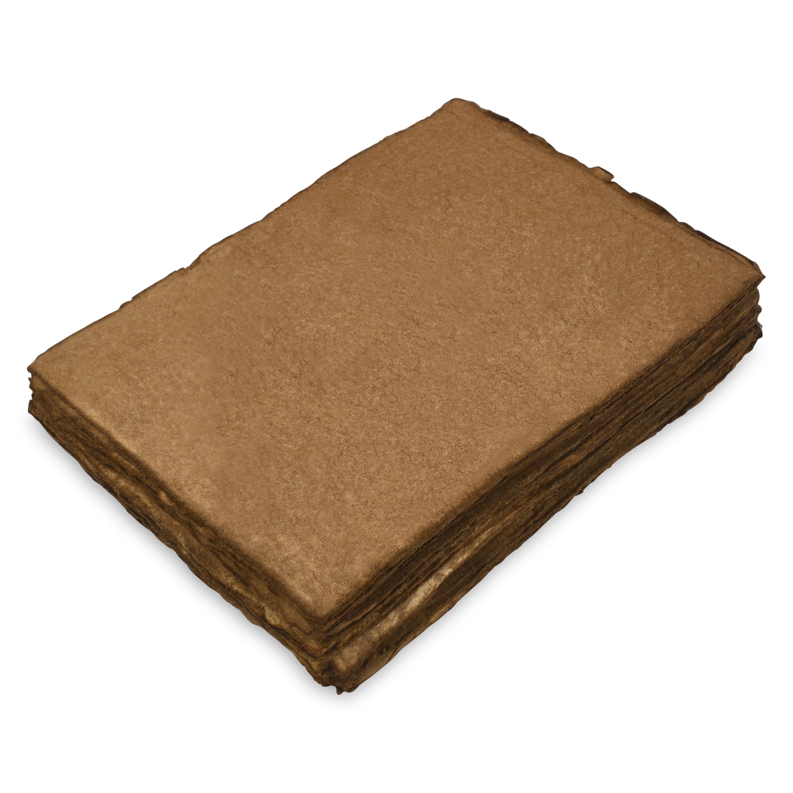 Papier antique fait main A5 de qualité supérieure avec finitions bords marron