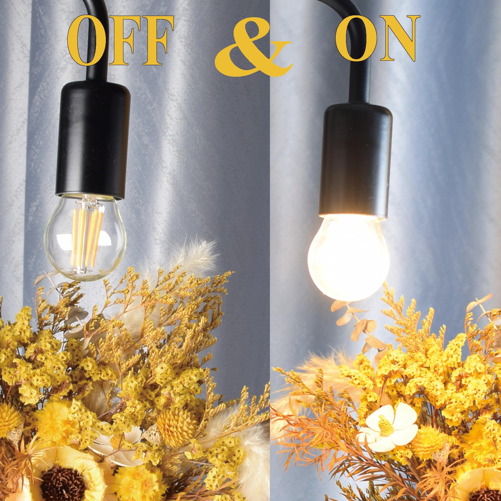 Etrogo Lampadine LED E27 Dimmerabile 4W Equivalenti a 40W Golf P45/G45 Luce Bianca Calda 2700K, 450 Lumen-Confezione da 6