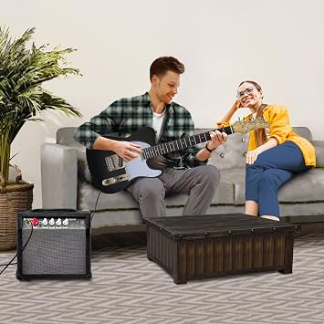Stringo 20 Watt Guitar Amplifier Black .Practice Mp3 Input. Clean and Overdrive Channel