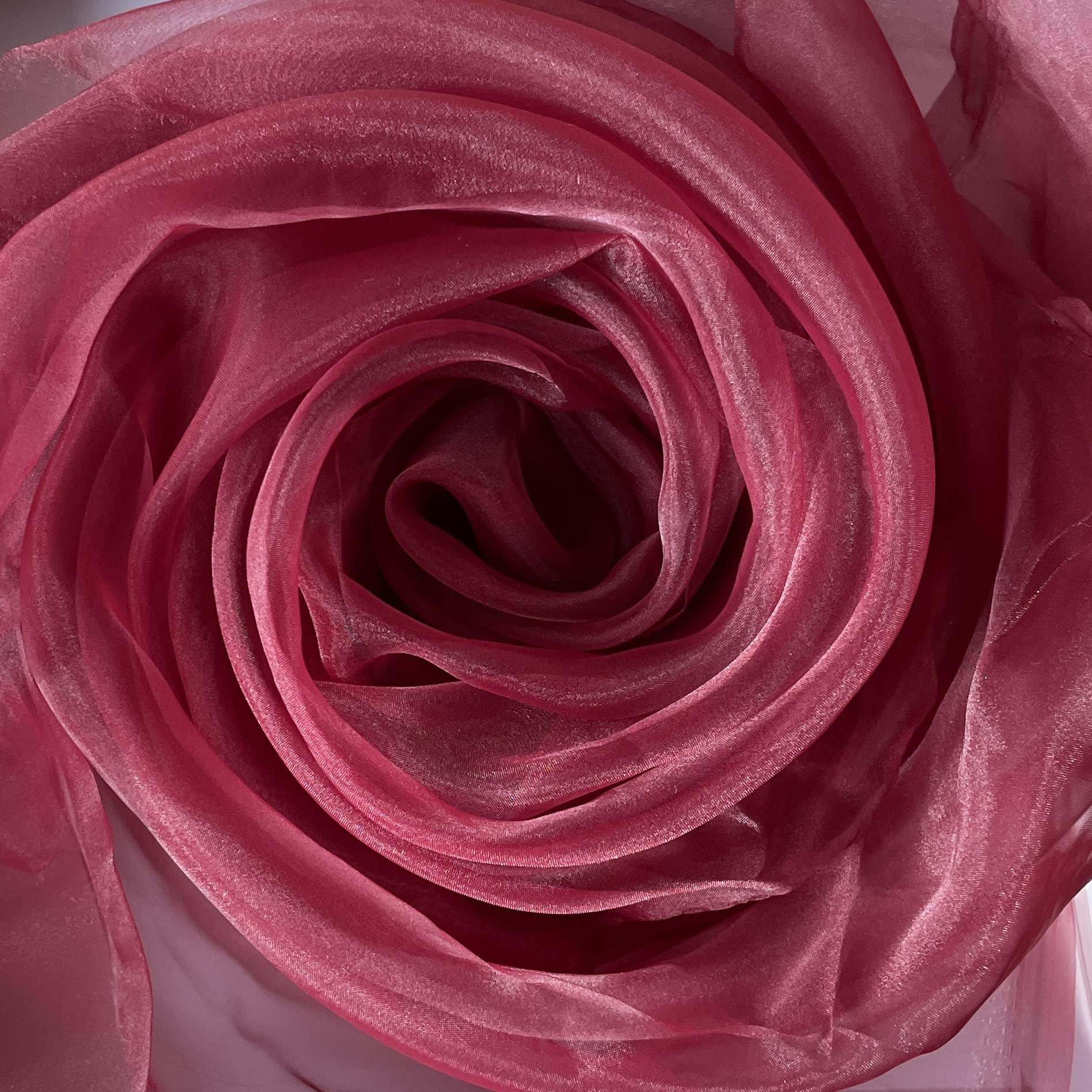 Megachest 145CM Wide Soft Organza Dress Fabric Fancy Costumes Decorations 50 Colors(Ruby Wine,50 Meters) โ image 1