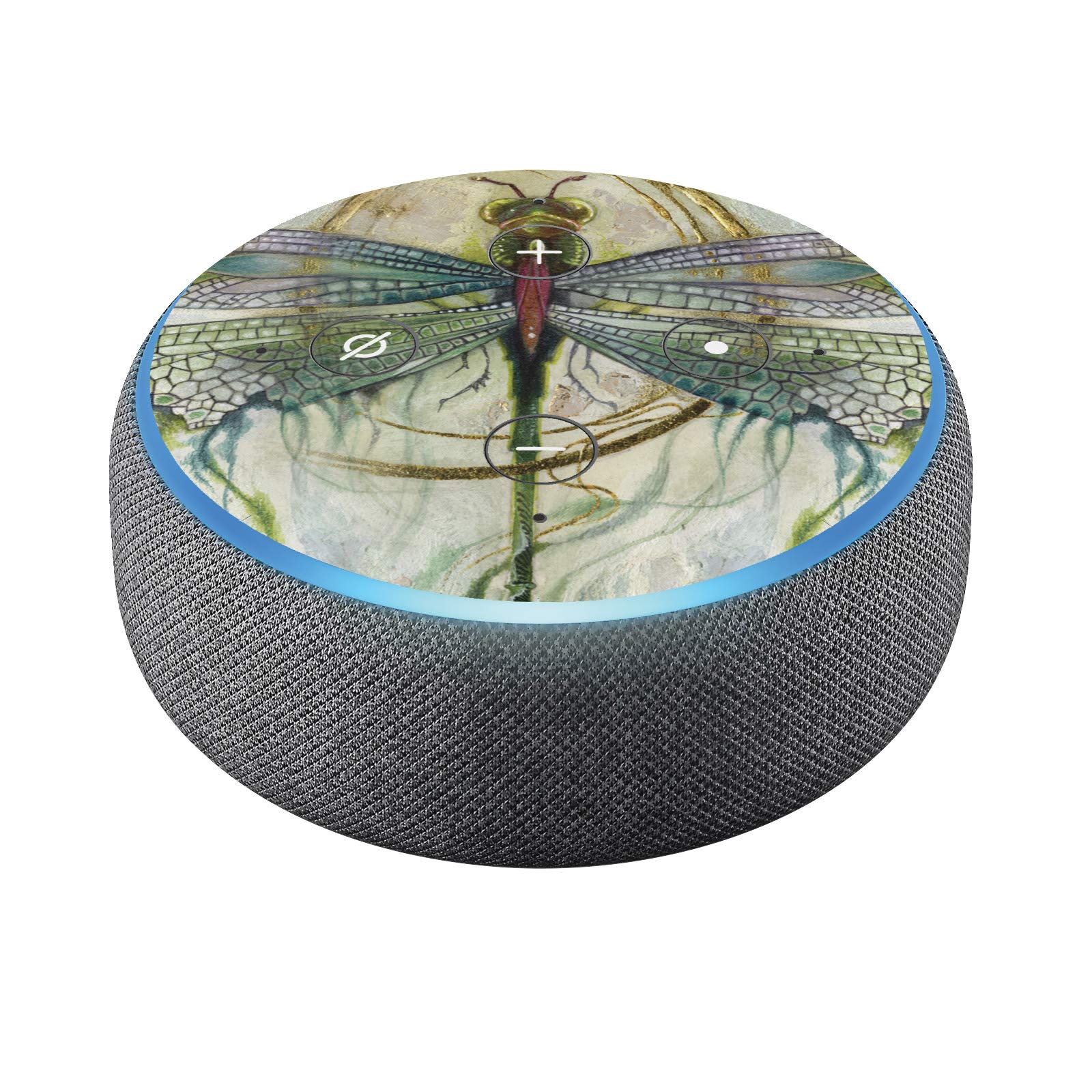 Head Case Designs Officially Licensed Stephanie Law Damselfly 2 Art Mix Vinyl Sticker Skin Decal Cover Compatible with Amazon Echo Dot (3rd Gen) - Skin only Echo Dot (3rd Gen) is NOT Included