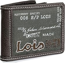 Lois - Young Man Wallets - Small Man Wallet with Coin Purse - Young Boy.Wallets BILLETERAS for Men - Card Holder Wallet Man RFID Protection 203631, Brown (201911), Vintage