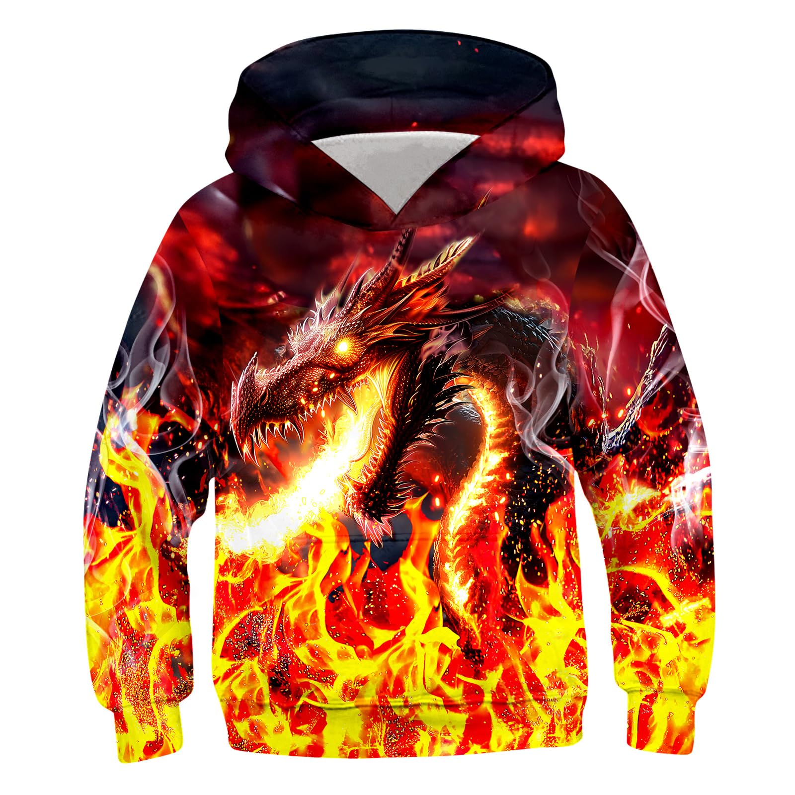 Belovecol Boys Hoodies 3D Printed Hooded Sweatshirts with Pocket for 6-16Y