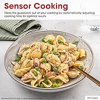 Vista 4 de SHARP Horno microondas para encimera con plato giratorio extraíble de 16.5 pulgadas, 1200 vatios, 2.2 pies cúbicos, acero inoxidable