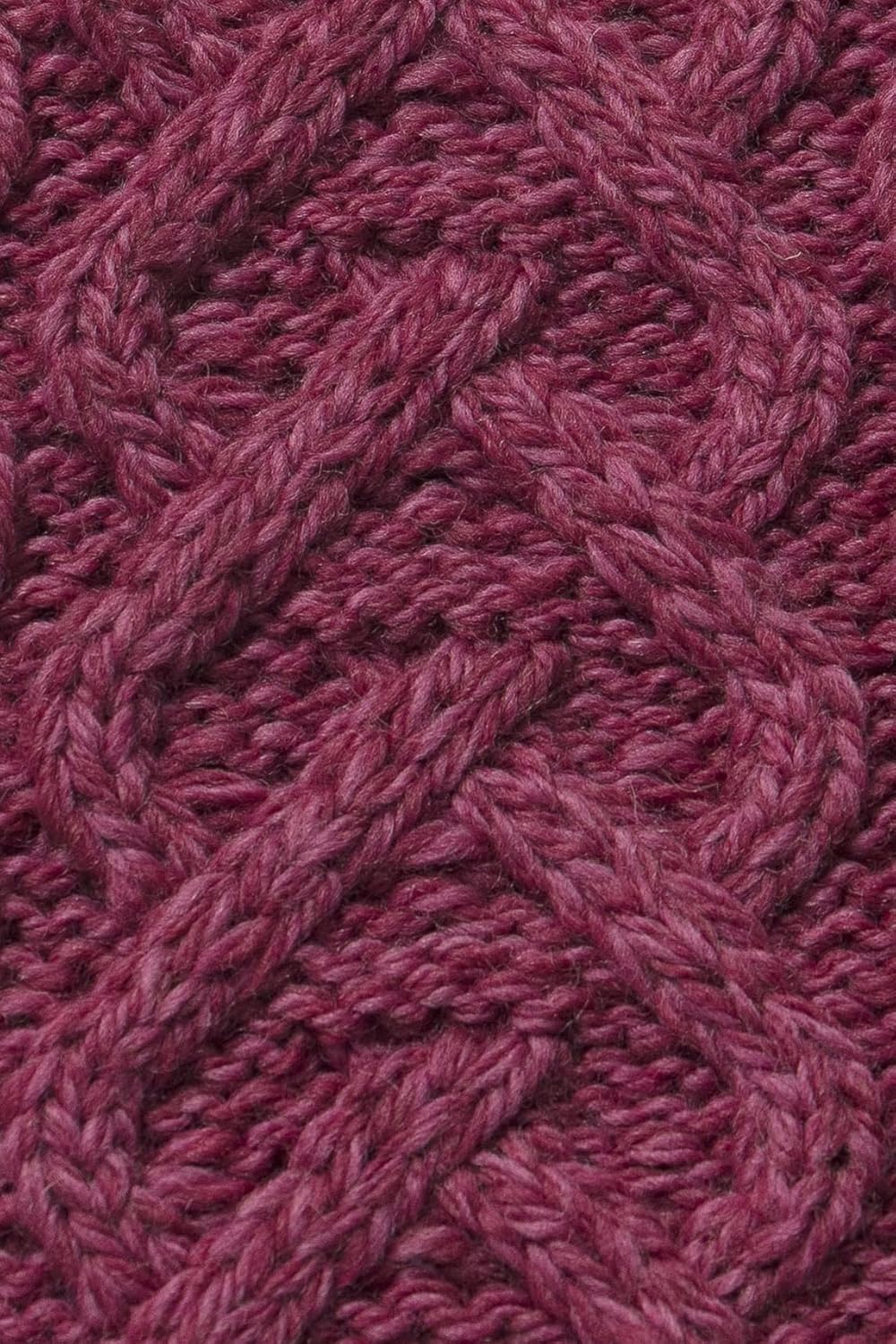 Aran Crafts Women's Knit Soft Heart Pattern Scarf (100% Super Soft Merino Wool) - Image 8