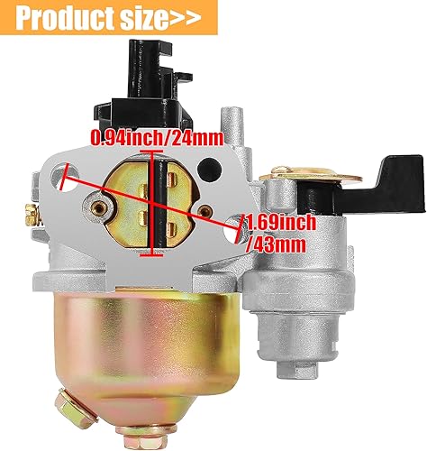 Miniatura 2 de Carburador + bobina de encendido compatible con GX110 GX120 GX140 GX160 GX168 GX168F GX200 5HP 5.5HP 6.5HP 16100-ZH8-W61 Generador de cortacésped