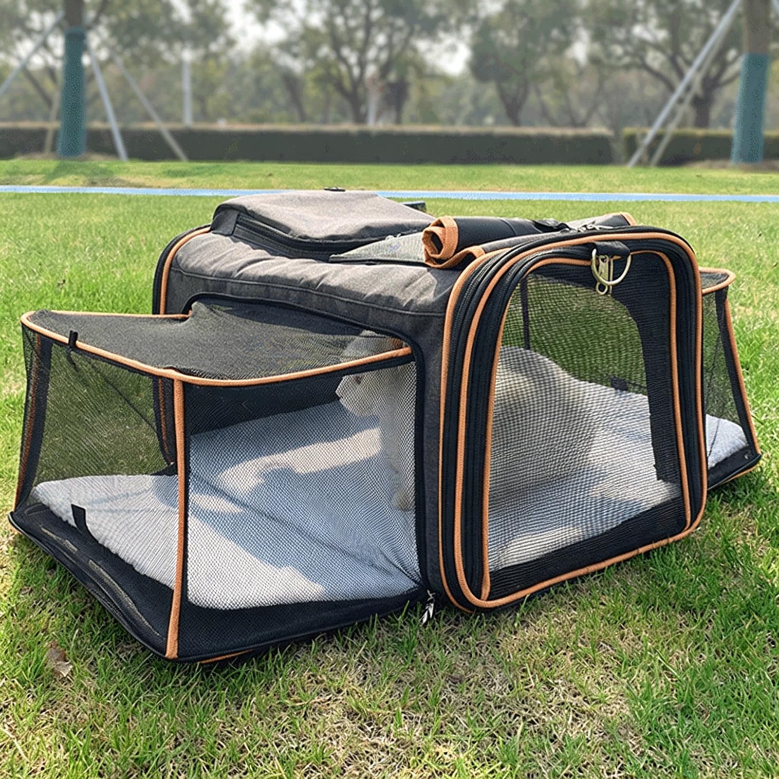 Mochila transportadora de bolsas para mascotas, uso para cachorros, viajes al aire libre, portátil, suave, transportadores de mascotas al aire libre, para perros y gatos