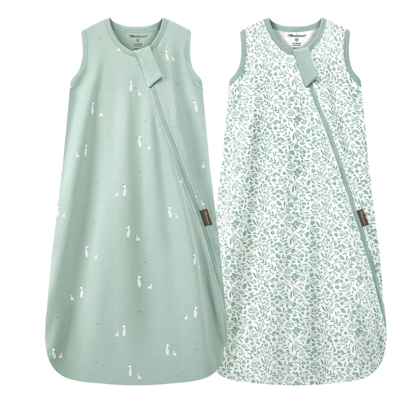 Mosebears 0.5 Tog Sacco Nanna in Cotone per Neonati, Estate - Per Bambini e Bambine