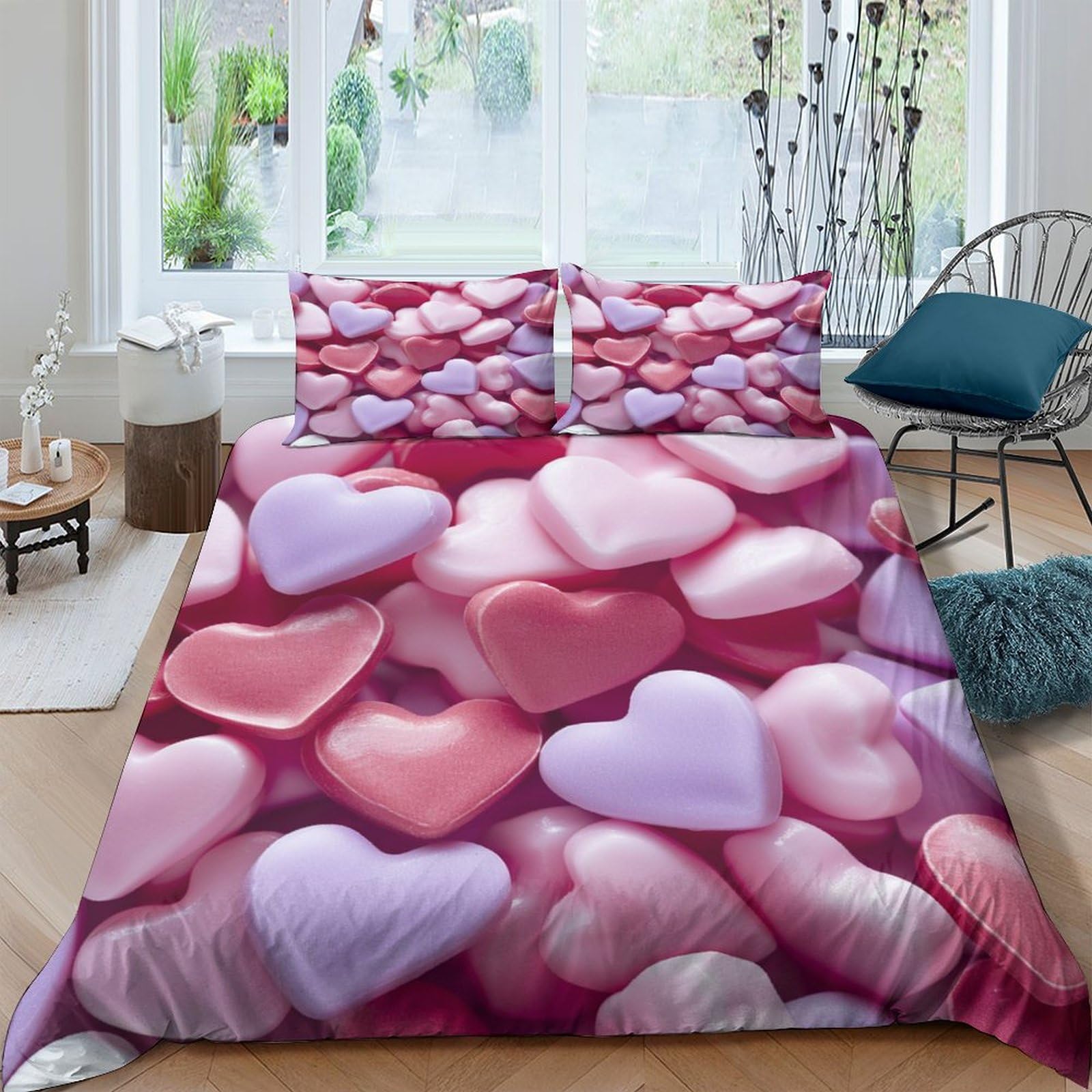Housse de couette hypoallergénique 200x200 anti-acariens en microfibre respirante avec zip