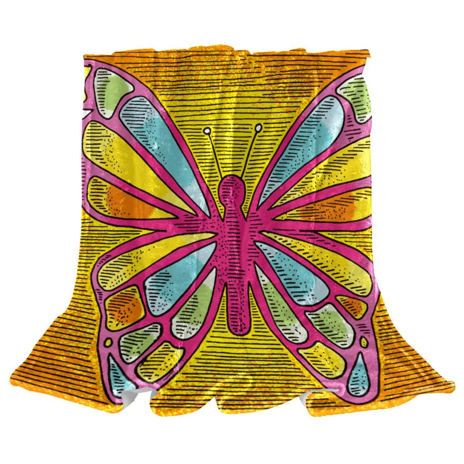 Plaid plaid chaud papillon pour réchauffer vos soirées cocooning sur le canapé