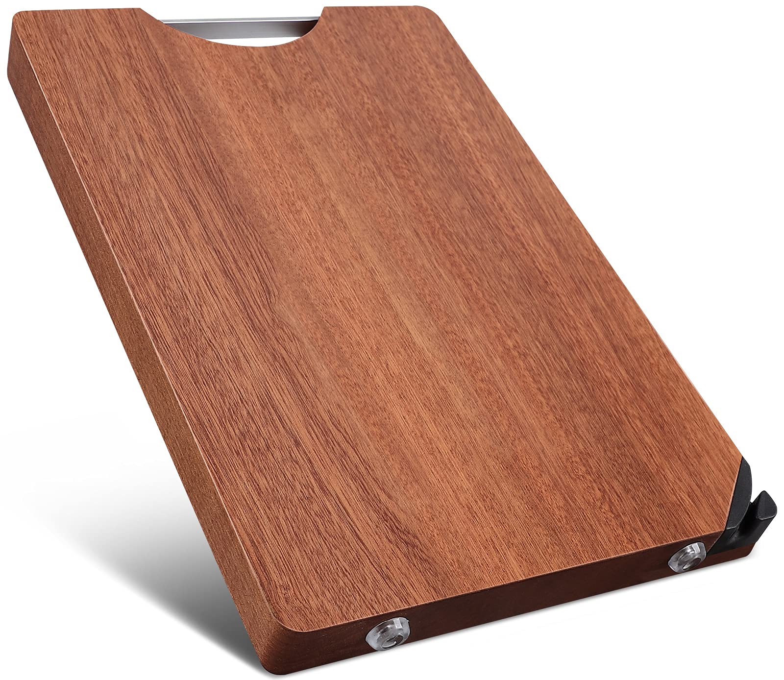 Buy SEMORK Thick Wood Chopping Board for Meat with Sharpening Stone