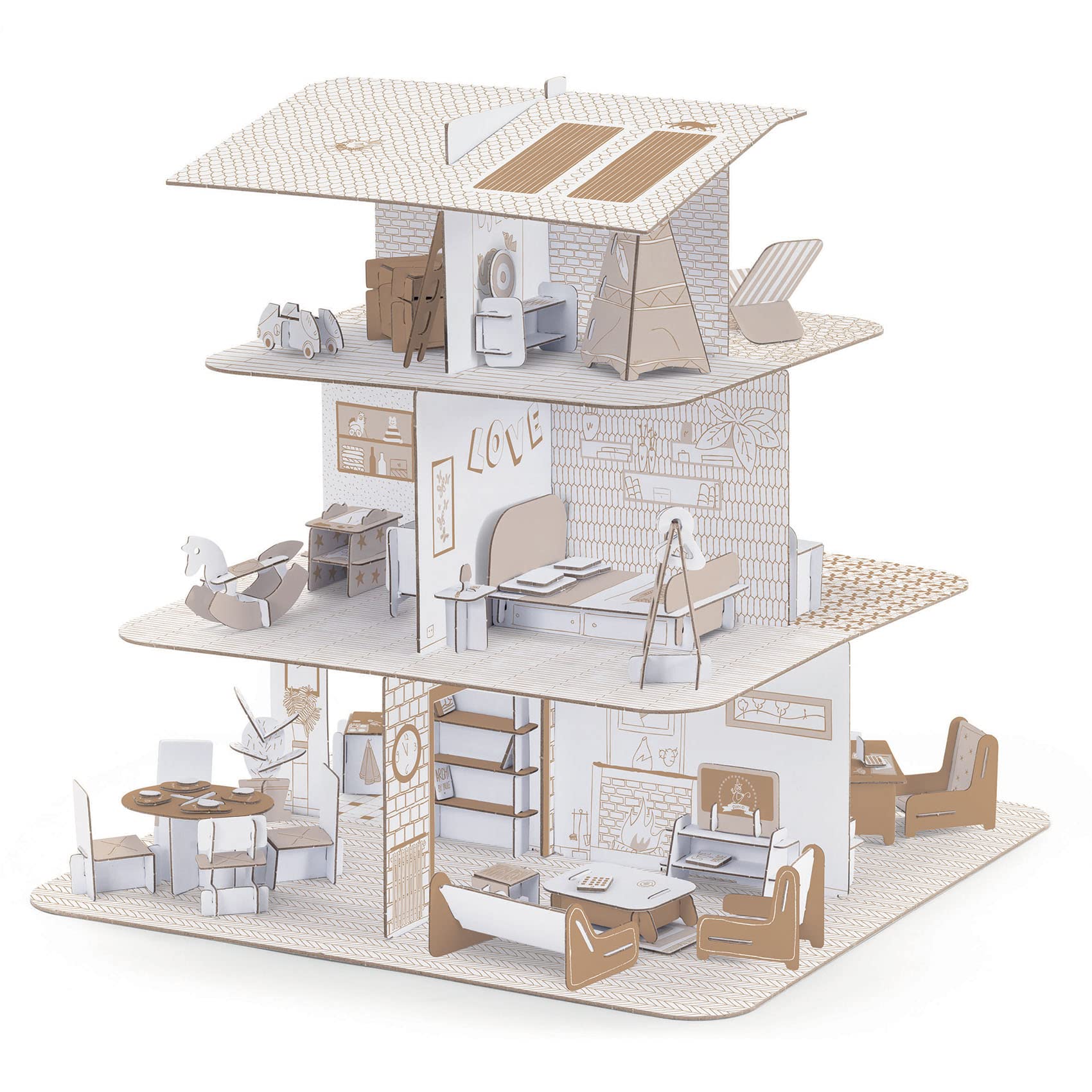 DJECO DIY Cap Dolls House