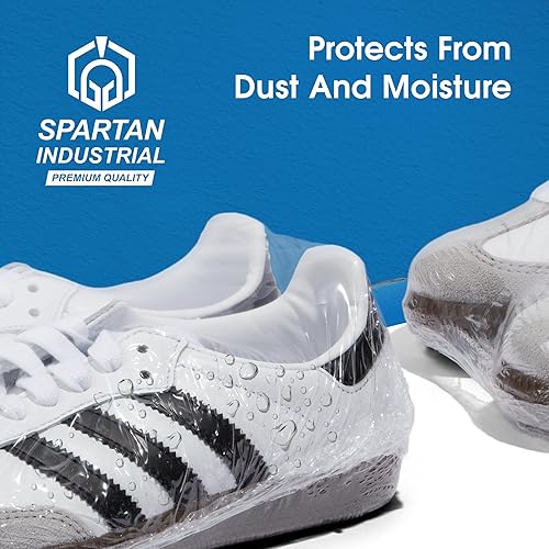 Miniatura 4 de Spartan Industrial - Rollo de envoltura termorretráctil de poliolefina de 14 pulgadas x 550 pies - Película termorretráctil de calibre 80 para