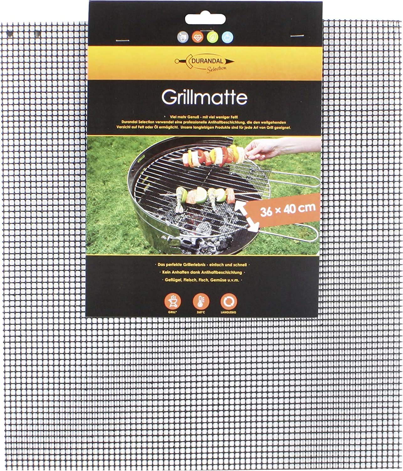 Tappetino Per Griglia In Rete Antiaderente 33x40 Cm – Tagliabile E Riutilizzabile, Resistente Al Calore 260°C, Per Barbecue E Forno