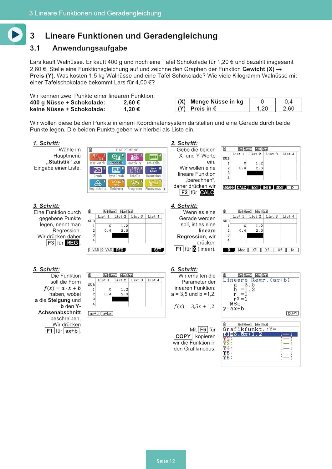 CALCUSO Accessories Premium Package Turquoise Compatible For Graphic Calculator Casio FX-CG 50 (German - View #5