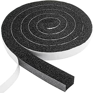 Weather Stripping Door Seal - 1/2x1/4 Inch X 26Ft Strong Adhesive Foam Tape For Soundproof & Draft Protection