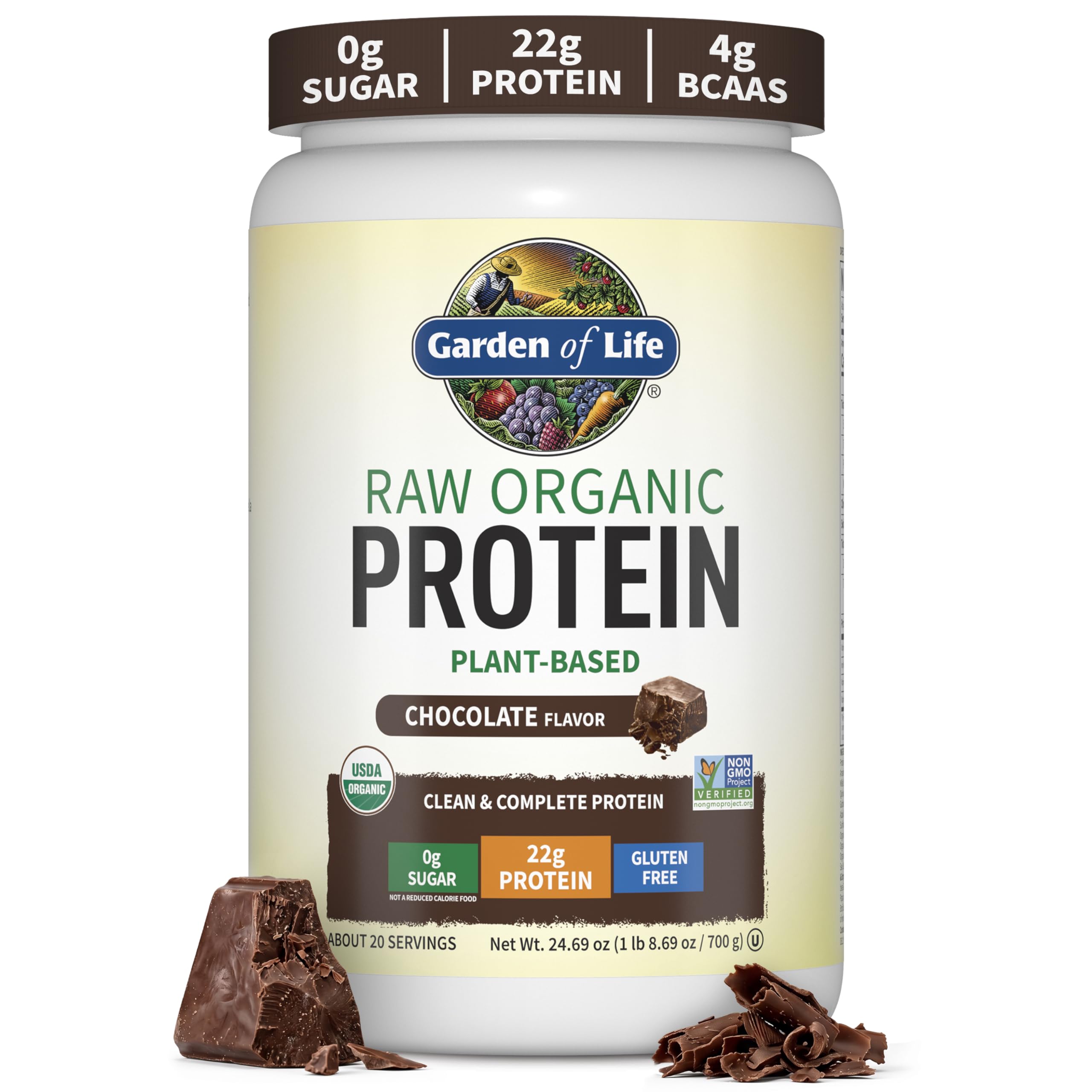 Garden of Life Surowe białko, czekolada - 660 g