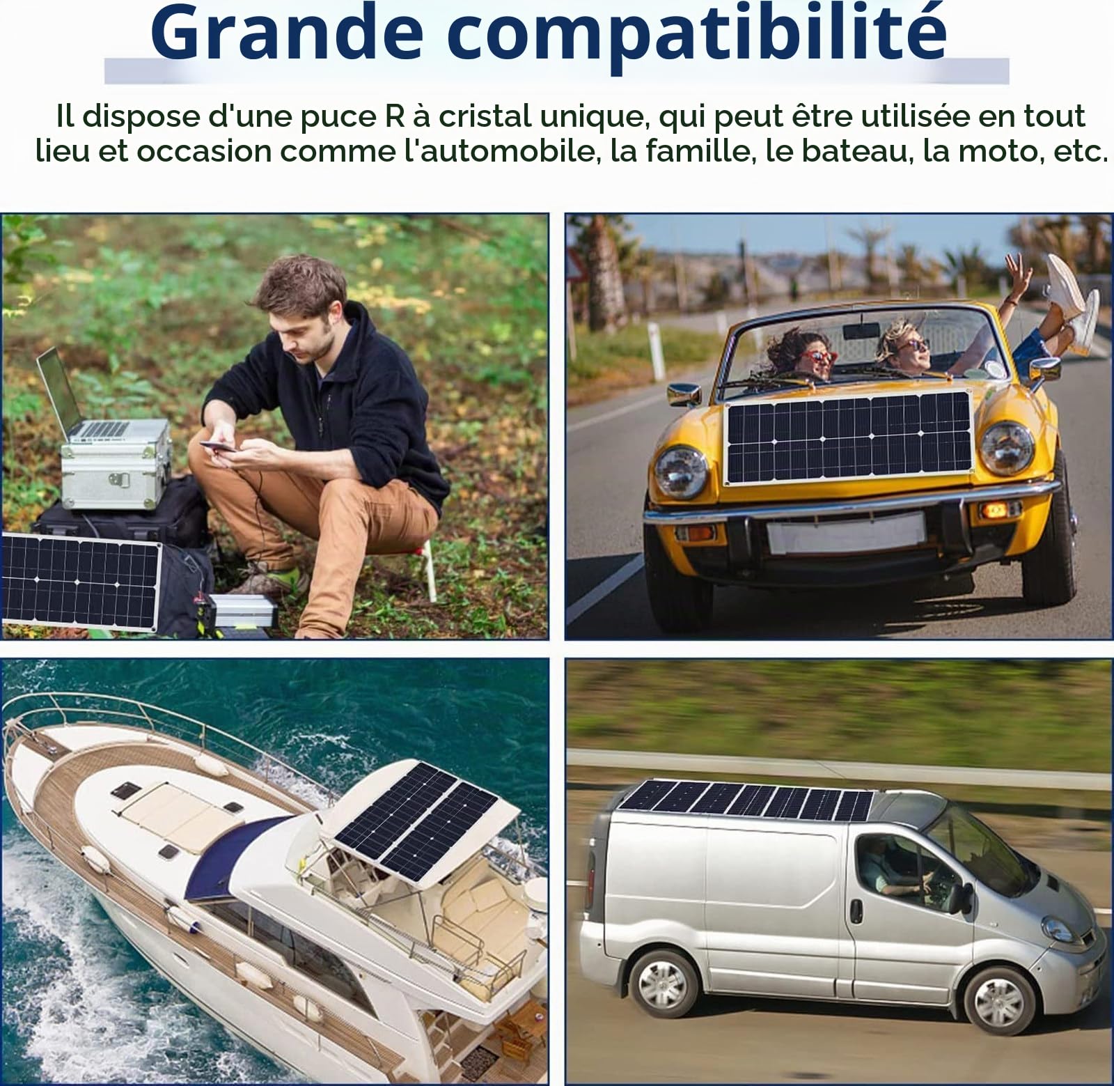 Kit De Panneau Solaire 200 W 400 W 600 W 800 W avec Contrôleur 30 A/60 A, Chargeur De Batterie 12 V, Adapté pour Camping-Car, Hangar à Bateaux, Ferme, Toit,2x200W-60Acontroller