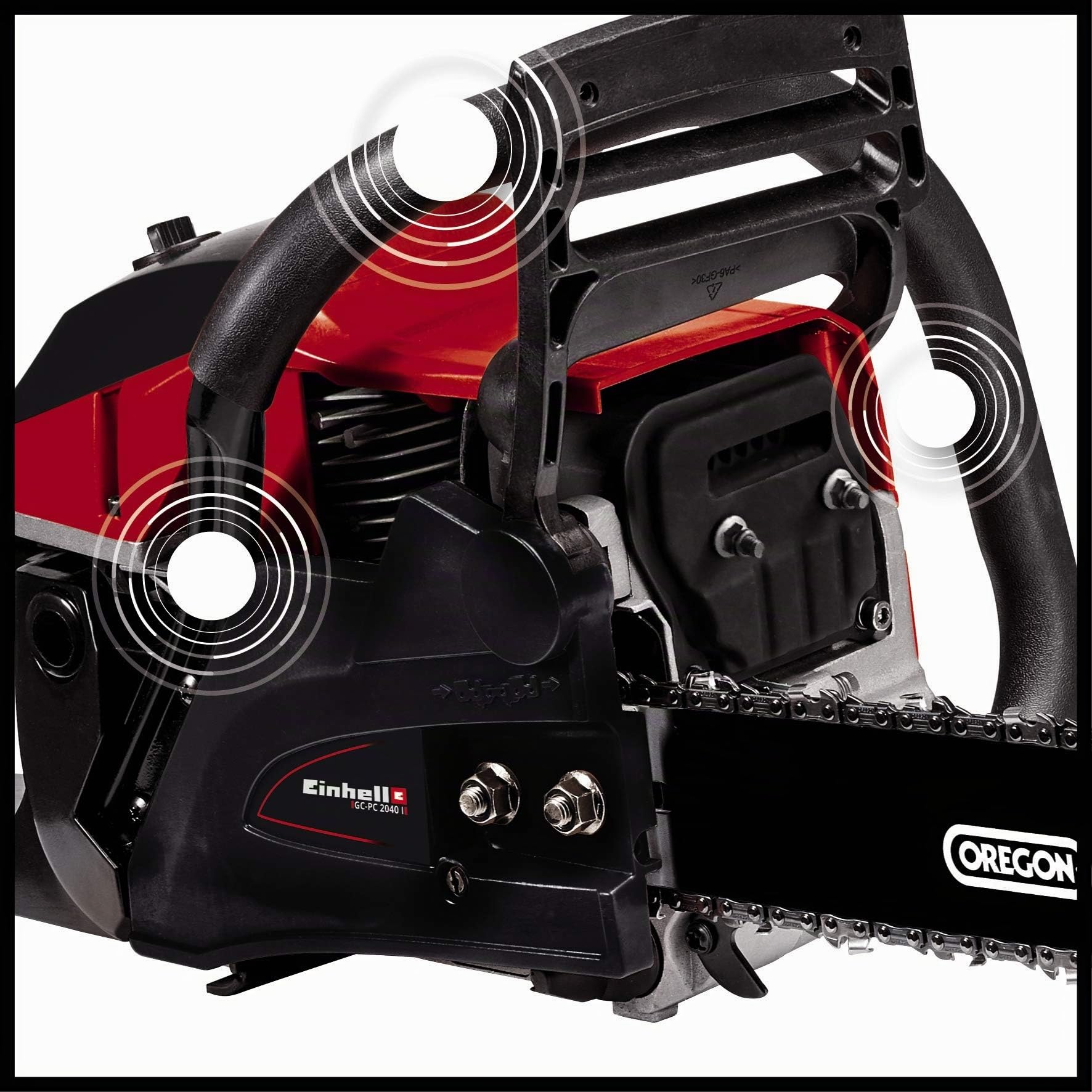 Einhell Benzin-Kettensäge GC-PC 2040 I | 2 kW | 40 cm Schwert | 21 m/s Schnittgeschwindigkeit | autom. Kettenschmierung | inkl. Schwertschutz