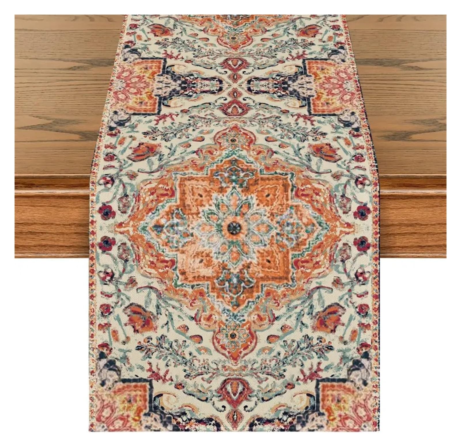 Table Runner Table Runners Linen Country Rustic Farmhouse Fall Kitchen Dining Decor Home Holiday Party(03,150x33cm 59x13inch)