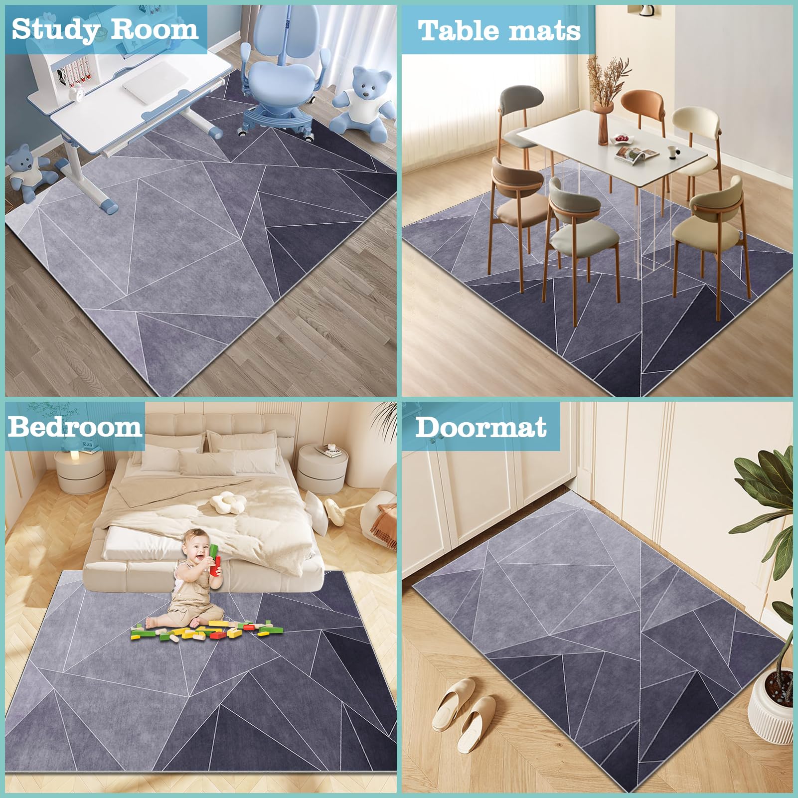 Mata na krzesło na biurko do domowego biura duży fotel gamingowy mata antypoślizgowa podkładka pod dywan i twarda podłoga wielofunkcyjna zmywalna 180 x 200 cm