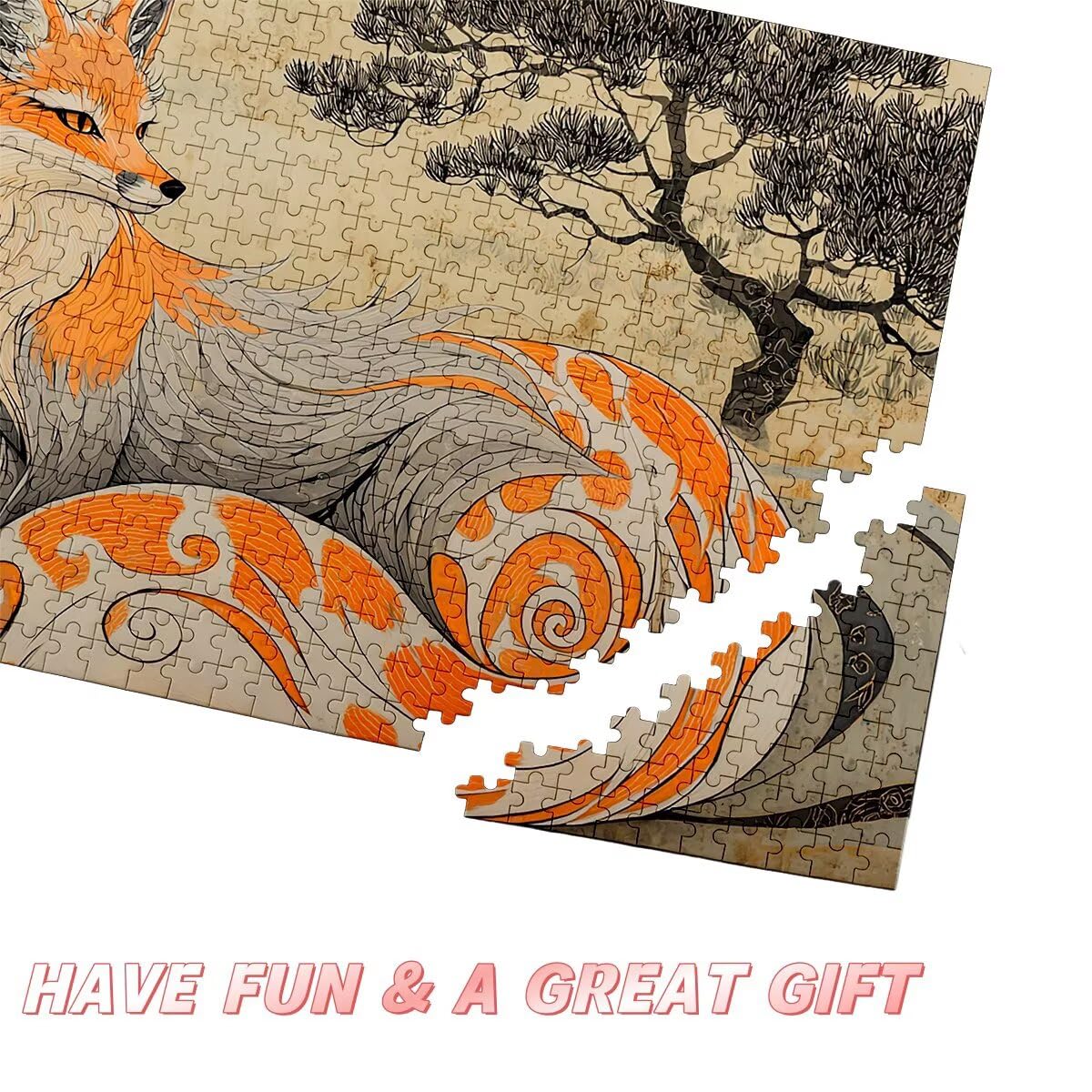 Puzzle 5000 Pezzi Volpe, Puzzle Retrò per Adulti, Puzzles in Legno Intrattenimento Creativo, Divertimento, Puzzles Educativi Classici con Confezione di Alta Qualità Idea Regalo Donna, Decor Casa -2622