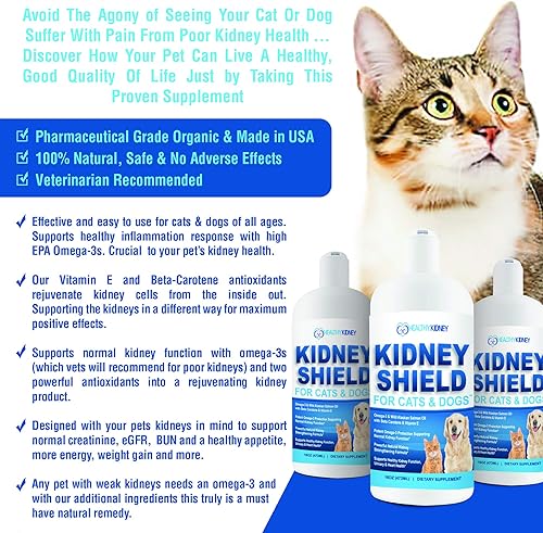 Miniatura 6 de Kidney Restore y escudo renal para gatos y perros, paquete de dos