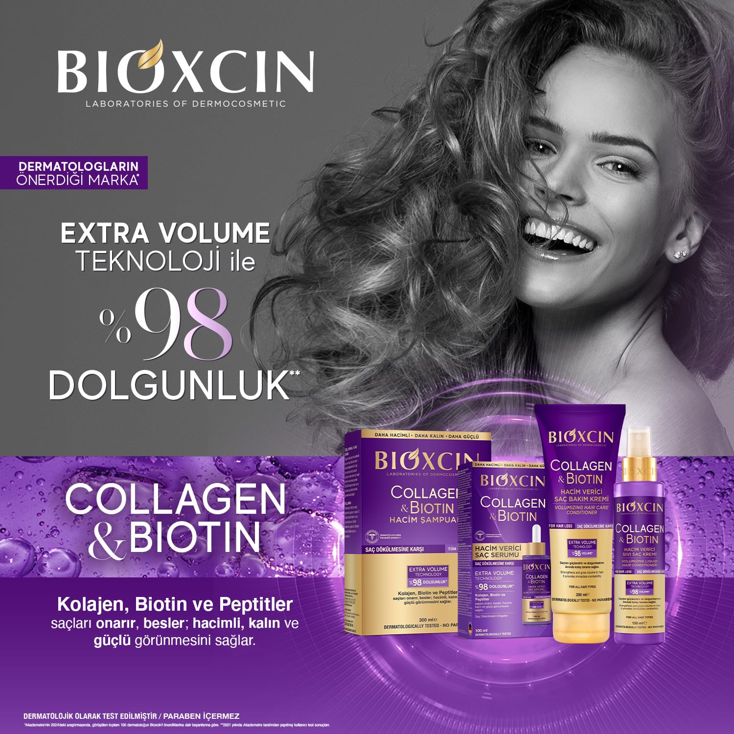 BIOXCIN Collagen Bıotın Volumizing Hair Care Cream 250 ML - Image 5