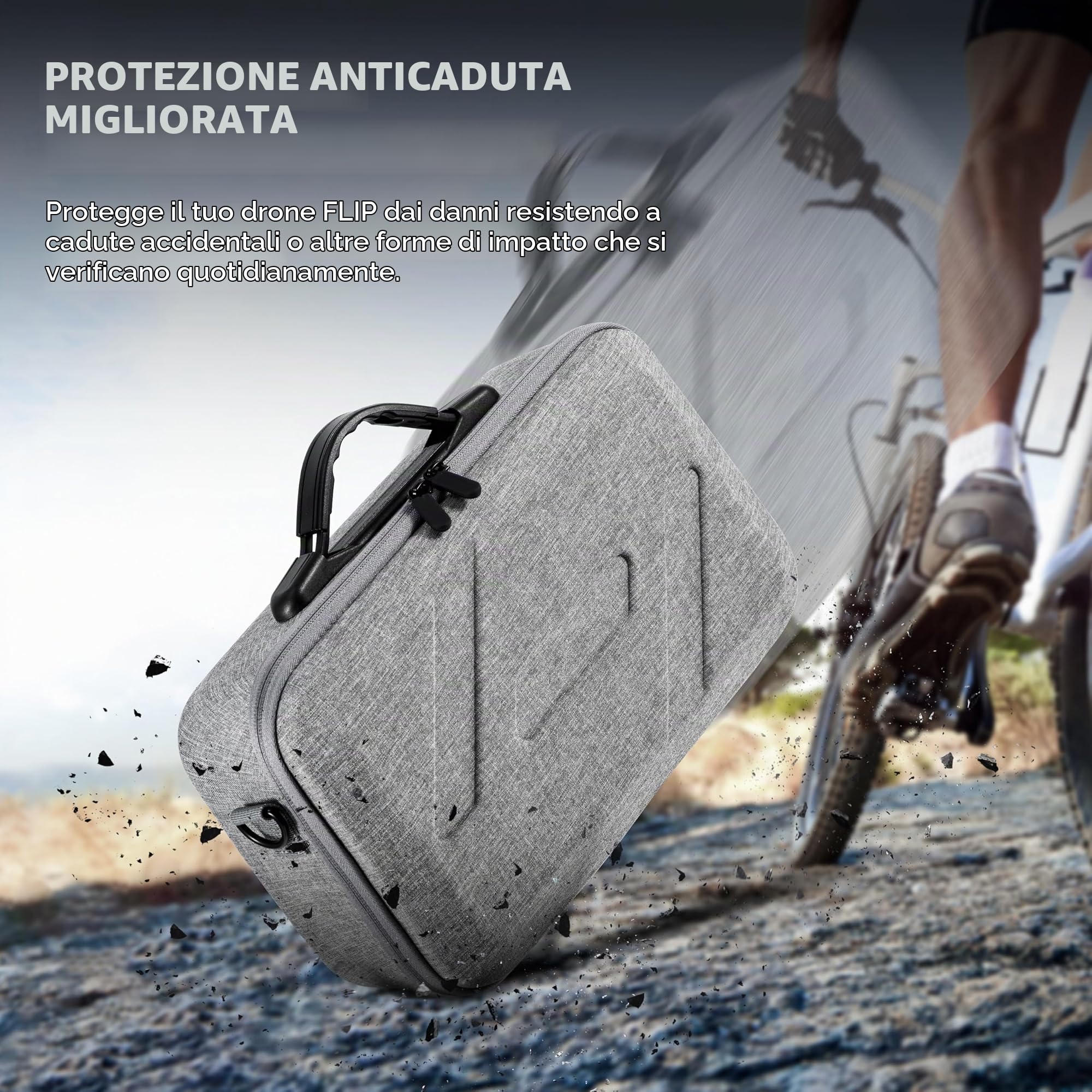 Tomat Flip Custodia, borsa a tracolla portatile per DJI Flip Fly More Combo, supporto per 3 batterie di volo intelligenti, custodia per il trasporto con controller remoto RC 2/N3