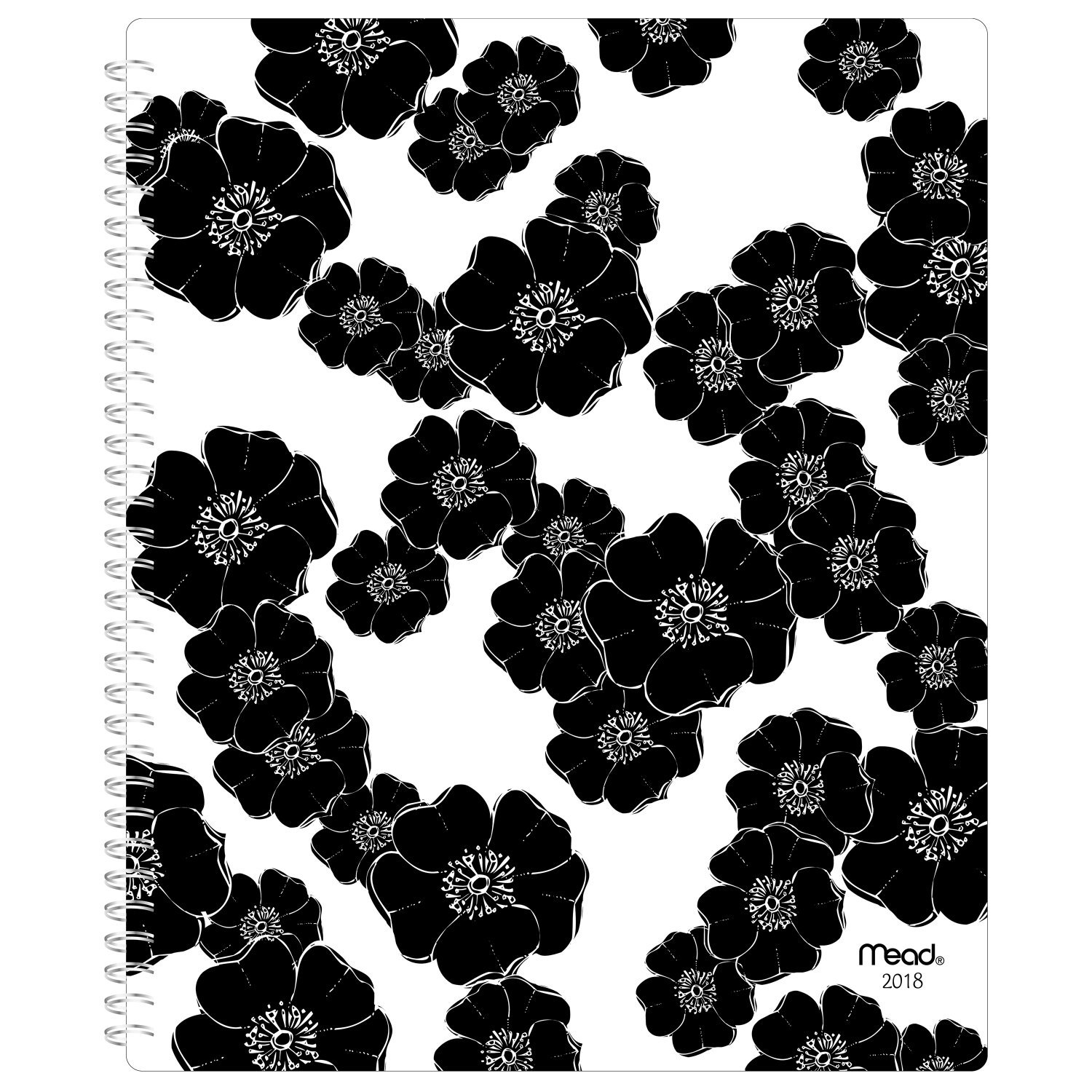 Mead Weekly / Monthly Tabbed Planner, January 2018 - December 2018, 10" x 7-5/8", Plastic, Simplicity, Design Will Vary (TL479010)