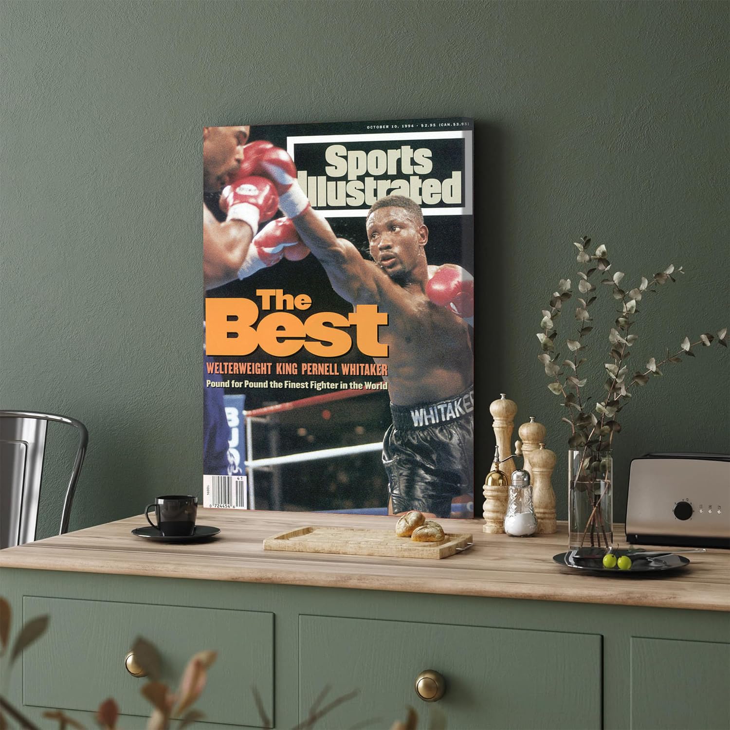 GADGETS WRAP Canvas Gallery Wrap Framed for Home Office Studio Living Room Decoration (11x17inch) - Pernell Whitaker Vs Buddy Mcgirt